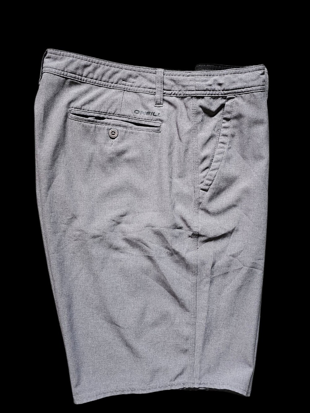 O'Neill Men's Light Gray Flat Front Shorts